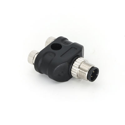 Prezzo buono Connettore distribuitore Y M12 Maschio 3 pin a M8 Femmina 3 pin A Codifica IP67 in linea