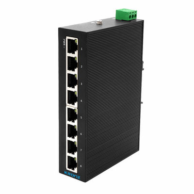 Bon prix Commutateurs Ethernet industriels DIN Rail 8 Port 10/100/1000Base-T DC12-52V État de liaison en ligne