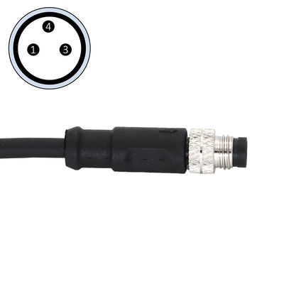 Bon prix Connecteur mâle M8 préassemblé 3 broches avec câble droit A code PVC en ligne