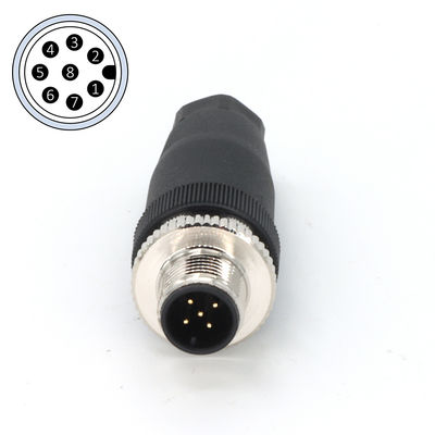 Giá tốt Bộ sợi dây trường M12 kết nối 8 pin A mã nam IP67 trực tuyến