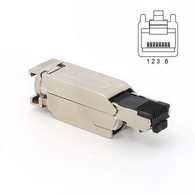 Bon prix Casement métallique RJ45 connecteur 4 broches champ filaire en ligne