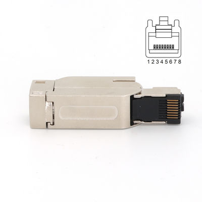 Giá tốt RJ45 kết nối kết hợp trường có dây thẳng 8 pin Metal Housing trực tuyến