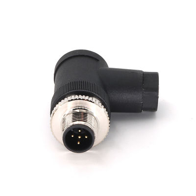 Bon prix Connecteur angulaire circulaire M12 5 broches IP67 mâle en ligne