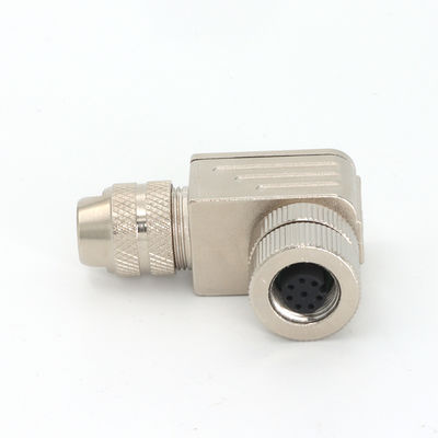 Qualidade M12 Conector 8 pin Fêmea Metal IP67 Industrial Fábrica
