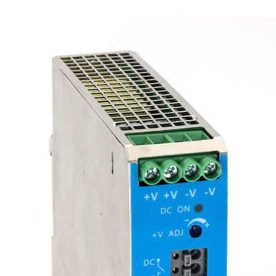 Buen precio Fuente de alimentación industrial de luz LED AC/DC 24V/5A arranque de enfriamiento del tren DIN en línea