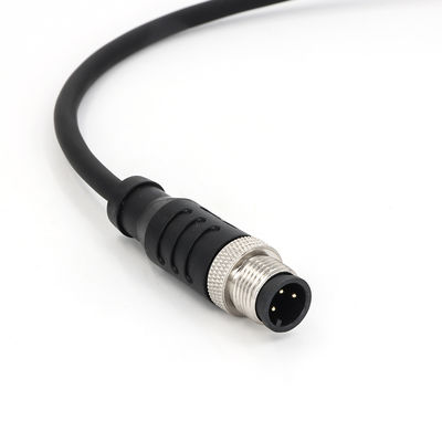 Qualidade Conectores masculinos M12 12 pines IEC 61076-2-101 Cable pré-montado sem blindagem Fábrica