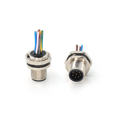 Good price Panel Mount M12 Connector Male Rear Mounting PCB Version M16 X 1.5 IP67 online