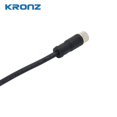 Buen precio M8 Conector de sensores circulares de 3 pines de PVC Cable IEC 61076-2-104 salida recta de latón de contacto de nuez en línea