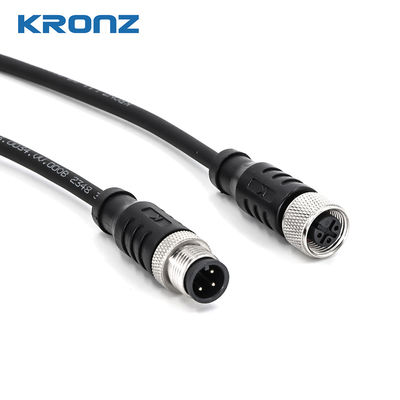 Harga bagus M12 Konektor Sirkular Wanita 1m Kabel Pre-molded IP67 Waterproof 3 Pin A-coding on line