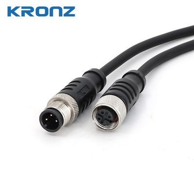 Goede prijs M12 Connector Rechte kabeluitlaat M12 Mannelijke connector met PVC-voorgevormde kabel online