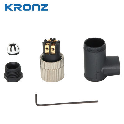Buen precio Conector M8 Conector circular industrial de 3 pines de código IP67 resistente al agua en línea