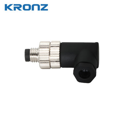 Goede prijs M8 Sensor Connector 5 Pin B Code Mannelijke Hoek Industriële Circulaire Connector Waterdicht online