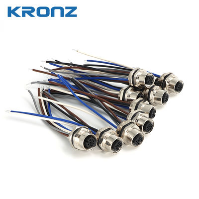 Good price M12 Aviation Socket Flange Gold-plated Connector Joint 5pin Welded Waterproof IP67 online