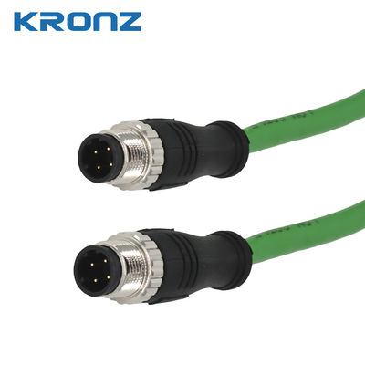 Goede prijs Industriële M12 Circulaire connector Omgevingstemperatuur -25- 85C Rechte kabeluitgang online