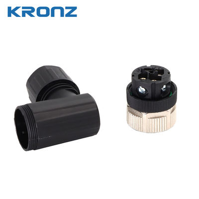 ราคาดี M12 ซ็อตคอนเนกเตอร์มุมสายเคเบิล Outlet 4-8mm A-code NBR Seal วัสดุการเชื่อมต่อสกรู ออนไลน์