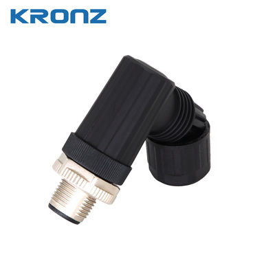 Bon prix M12 Connecteur de capteur 4 broches Plug aéronautique 250V Connecteurs circulaires angulaires Résistance ≤5mΩ en ligne
