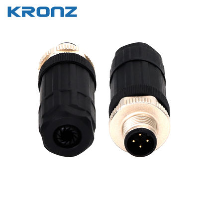 Good price M12 Connector 60V Voltage Straight 5-pin A Code Field-wirable Circular Connectors online