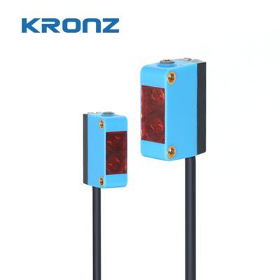 Prezzo buono Sensore fotoelettrico con soppressione dello sfondo economico PNP BQ25-G300P Distanza di rilevamento 20-300mm in linea