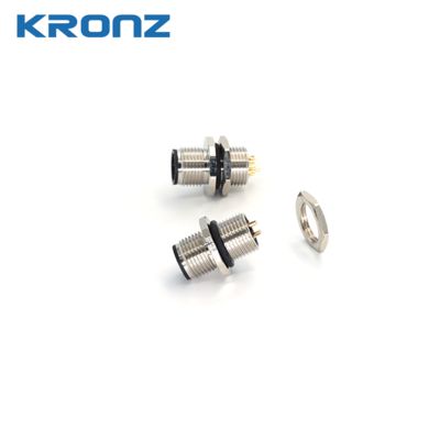 İyi fiyat M12 Panel Erkek Erkek Bağlantı 4 Pin Havacılık Plug Back Mount Kablo Bağlantısı çevrimiçi
