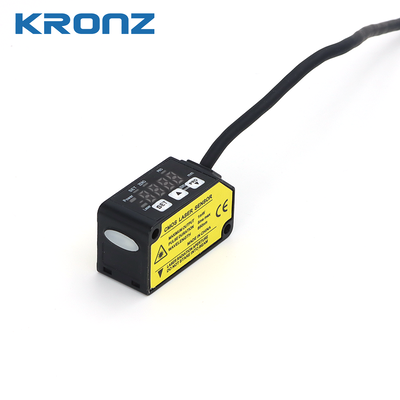 Bon prix Capteur de déplacement laser de 50 mm de la série KD25-50 avec commutateur NPN/PNP et double sortie et haute répétabilité 50 μm en ligne