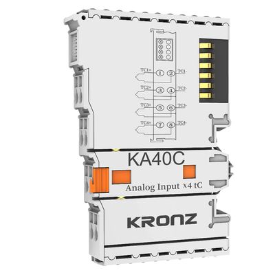 Harga bagus 4 Channel Remote I/O Module Thermocouple Ethernet Bus Temperature Module Untuk PLC on line