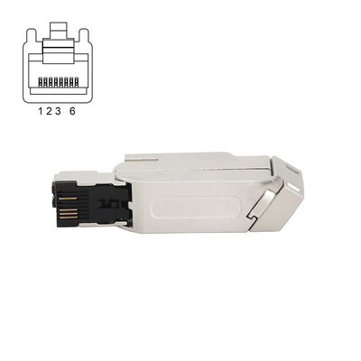 Guter Preis Fast Connect RJ45 Stecker Stecker 145 Metallgehäuse 4Pin 100MBit/S Online