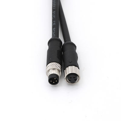 Buen precio Conector M8 masculino blindado de PVC 4 pines con cable moldeado de código recto A en línea