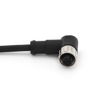 Buen precio Conector circular M12 en ángulo Conectores de cable preensamblados de 5 pines femeninos en línea