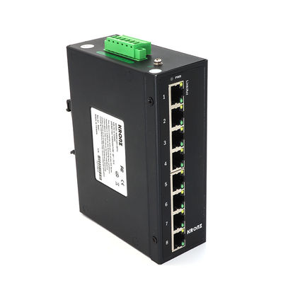 Bon prix RJ45 PoE Commutateur Ethernet industriel 8 Port non géré en ligne