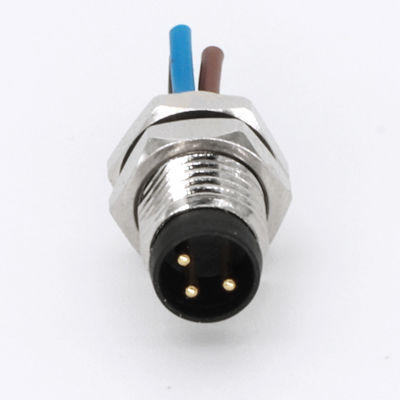 Bom preço Montar painel M8 Conector masculino 3/4/5/6/8Pin Montagem frontal 0,5m pré-cablado on-line