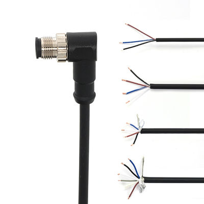 Guter Preis Geformtes Kabel M12 12-Pin-Anschluss Wasserdichtes Flugzeugstecker Sensor Signalleitung Online
