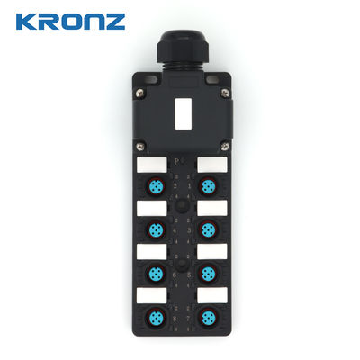 Bom preço Caixa de distribuição industrial 8 Port Dual Channel NPN Junction Box M12 Connector on-line