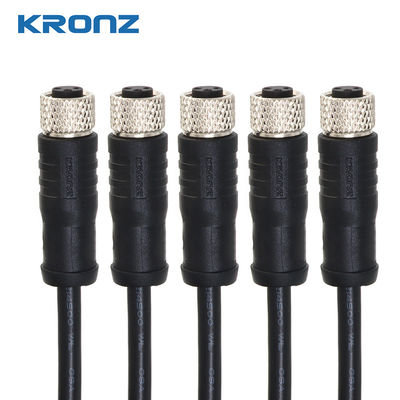 Bom preço IP67 Conector de sensor M8 pré-montado com caixa de PA / cabo preto de 15m on-line