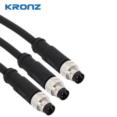 Harga bagus IP67 Waterproof TPU M8 3-Pin Male Straight Connector untuk Kabel Sensor Tanpa Pelindung on line