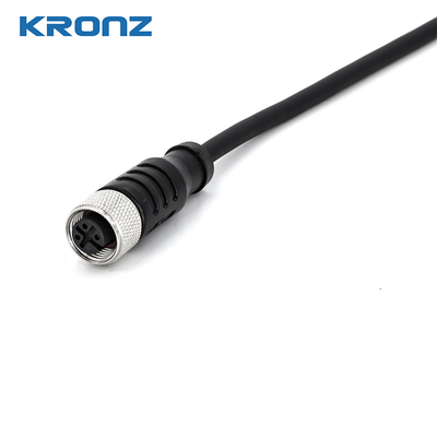 M12 Circular Connector with PVC Cable Sensor Connector 4 Pin Female Connectors