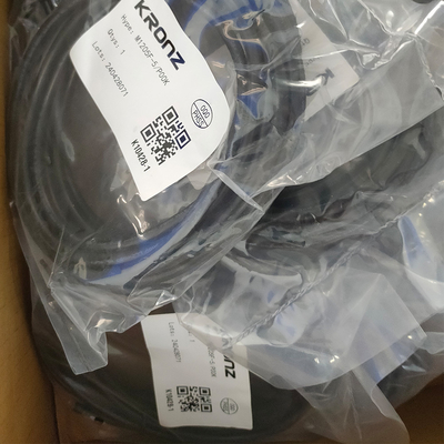 M12 Wire Connector 4 Pin A Code Straight Male Connector 3x0.34mm PVC Cable in Black