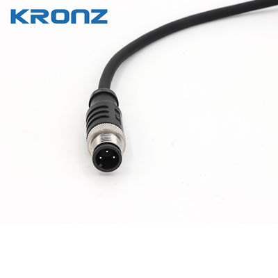 Harga bagus M12 Male Connector dengan Pre-assembled Unshielded Cable PVC 3 Pin Sensor Connectors on line