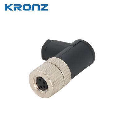 ราคาดี M8 Connector Angle Waterproof IP67 4 Pin หญิง Angle Field-wirable เครื่องเชื่อมเซ็นเซอร์ ออนไลน์