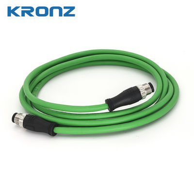 Prezzo buono M12 Connector Cable IE preassemblato per Ethernet/IP Shielded 4/8 Pin D Coding in linea