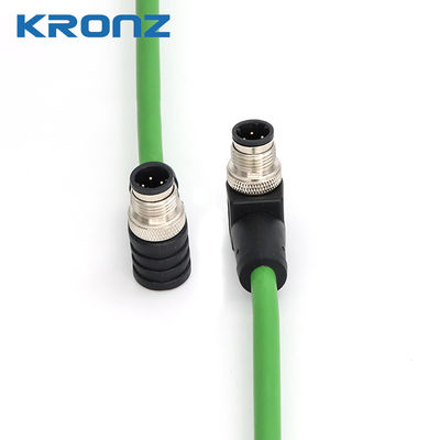 ราคาดี M12 Connector Profinet PVC Shielded Cable 4 Pin D-code เครื่องเชื่อมวงกลมที่ประกอบกันก่อน ออนไลน์