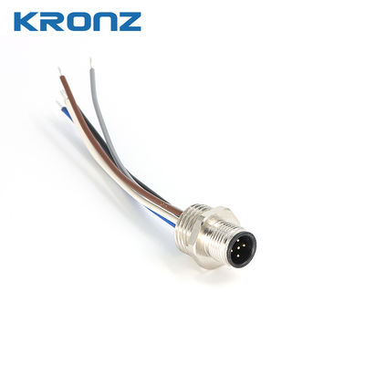 Giá tốt M12 Connector Socket Panel Aviation Wire Connector 5 Pin Cáp điện được bảo vệ trực tuyến