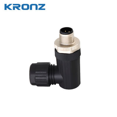 Harga bagus M12 Sensor Connector Angle Screw Waterproof IP67 Konektor Lingkaran 5-pin A Kode on line