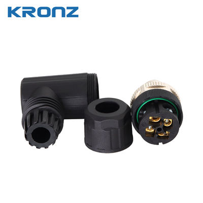 Aviation M12 Plug Connector 5 Pin Screw Connection Circular Connectors IP67 for Sensor