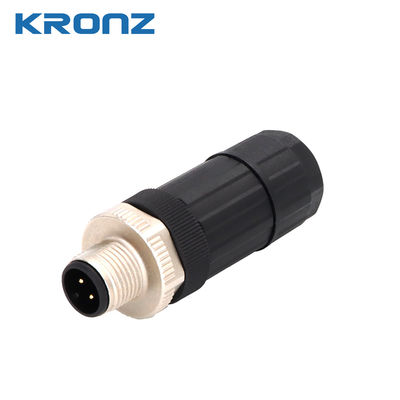M12 Connector 2A/30V Aviation Plug Waterproof IP67 A-code 8 Pin Circular Connectors