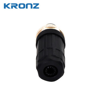 قیمت خوب M12 کانکتور 2A/30V پلگ هواپیمایی ضد آب IP67 کد A 8 پین کانکتورهای دایره ای آنلاین