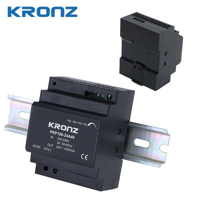 12V 90W Din Rail Mout Industrial Power Supply with Black Plastic Housing Max.120mV