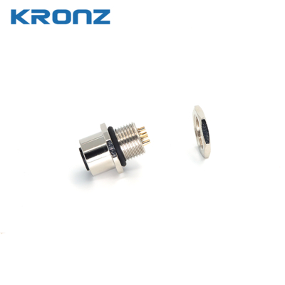 M12 5 Pin Female Aviation Connector Plugs Panel Mount Wire Connector Socket WaterProof IP67