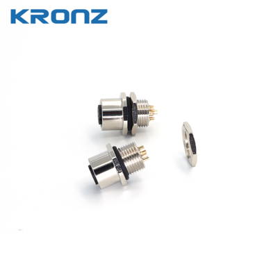 Aviation Plug Solder Female Mount 8Pin Connector Socket M12 for Electrical Electronic Signal