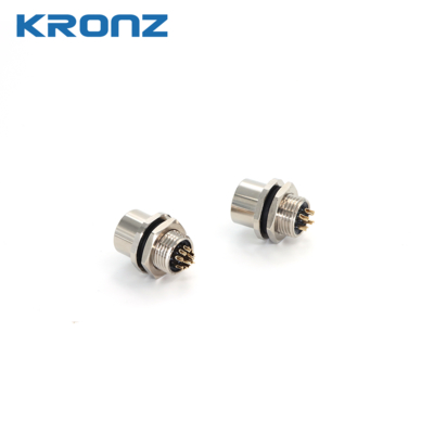 Aviation Plug Solder Female Mount 8Pin Connector Socket M12 for Electrical Electronic Signal