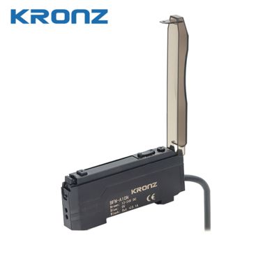 Smart Fiber Optic Amplifier with Dual Display One-Button Setup 50μs Response for Industrial Automation